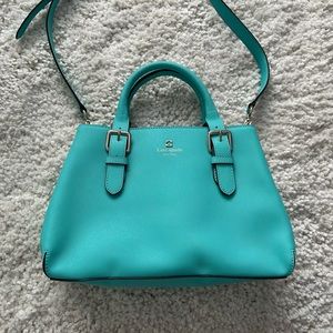 Kate Spade Tiffany Blue Handbag with removable strap
